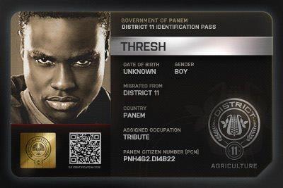 Hunger Games Id Card